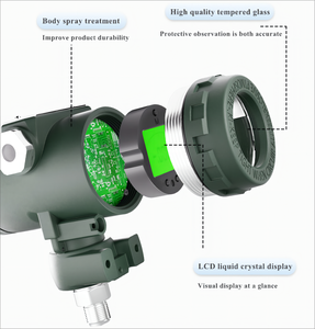 विस्फोट-प्रूफ डिजिटल दबाव सेंसर 4-20 मा डिस्प्ले एयर प्रेशर ट्रांसमीटर एनालॉग दबाव सेंसर - Product Image 3
