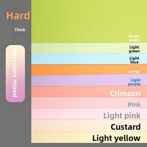 Carta Colorata Mantic <span class=keywords><strong>A4</strong></span> 8K 180g Rosa Verde Chiaro Azzurro Spessa e Resistente Colori Pastello per Lavoretti Creativi dell'Asilo - Product Image 3