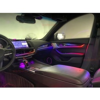 Pour Cadillac CT5 2020+ : Éclairage d'ambiance LED, amélioration de l'éclairage intérieur de voiture, pièces automobiles intérieures style carbone