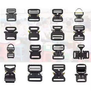 Hebillas de Liberación Rápida para Collar de Perro de Aleación de Zinc Negro de 38 mm de Alta Calidad, Clips Metálicos Tácticos de Liberación Lateral Plana de 1.5 Pulgadas - Product Image 6