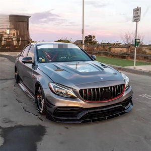 Para <span class=keywords><strong>mercedes</strong></span>-<span class=keywords><strong>benz</strong></span> W205 <span class=keywords><strong>C63</strong></span> S <span class=keywords><strong>Amg</strong></span>, Kit de carrocería forjada, parachoques de coche, difusor de labio delantero, faldón lateral, cubierta de espejo retrovisor, alerón - Product Image 5