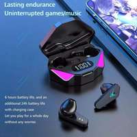 Écouteurs X15 à bas prix avec étui de charge 200 mAh, lumière LED, Audifonos X15 TWS, autonomie de 10 à 15 heures et lampe respirante