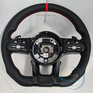 Volante in Pelle con Pulsanti Argentati Personalizzato per <span class=keywords><strong>Mercedes</strong></span> Benz <span class=keywords><strong>CLS</strong></span> W218 W219 550 500 <span class=keywords><strong>C257</strong></span> Classe G W460 W463 W465 Classe V W447 - Product Image 6