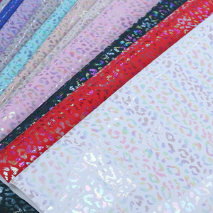 Factory Direct Metallic Gradual Pearlized Leopard Rexine Upholstery <strong>PU</strong> Faux Printed Synthetic <strong>Leather</strong> for <strong>Leather</strong> Product Bags - Product Image 5