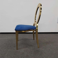 Chaises de mariage empilables bleues pour occasion mariée