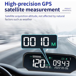 VJOYCAR Affichage tête haute universel pour voiture S100 Rappel de conduite en cas de fatigue Compteur de vitesse numérique Gps <span class=keywords><strong>Kmh</strong></span> <span class=keywords><strong>Mph</strong></span> - Product Image 6