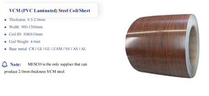 Revestimiento de PVC con Acabado de Madera de Alta Calidad, Diseñado en Acero para Interiores Elegantes, Estilos Madera y Mármol - Product Image 2