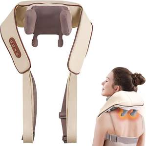 Masajeador de espalda y cuello Shiatsu con calor, masajeador eléctrico de tejido profundo para amasar, masajeador de piernas y hombros para mujeres y hombres - Product Image 1