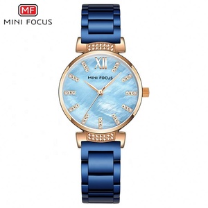 Montres pour femmes Mini Focus de qualité supérieure, montres de luxe en acier inoxydable, montres-bracelets tendance pour femmes, montres pour filles avec diamants, montres étanches - Product Image 2