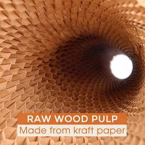 ผู้ผลิตกระดาษคราฟท์รักษ์โลก สำหรับห่อขวดไวน์ ปลอดภัยด้วยกระดาษรังผึ้ง ปลอกกระดาษรังผึ้ง - Product Image 3