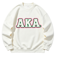 Groothandel 11 inch Griekse Sorority Chenille roze en groene patches strijkbare geborduurde applicaties voor kleding
