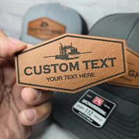 Casquette de camionneur unisexe avec logo personnalisé, patch en cuir gravé au laser, vente en gros pour entreprise de transport
