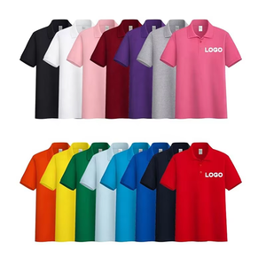 Polo de sport en gros pour hommes, en polyester et coton, avec logo brodé, personnalisable, conception de logo sur mesure - Product Image 1