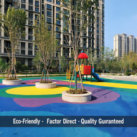 Runsure Nolp Échantillon Gratuit Granulés de Caoutchouc EPDM Liants Polyuréthanes Écologiques Absorption des Chocs Imperméables pour Terrains de Jeux et Sports