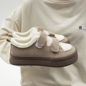 Baskets tendance pour femmes, chaudes et <span class=keywords><strong>fourrées</strong></span>, à double bride, chaussures décontractées pour l'automne et l'hiver - Product Image 6