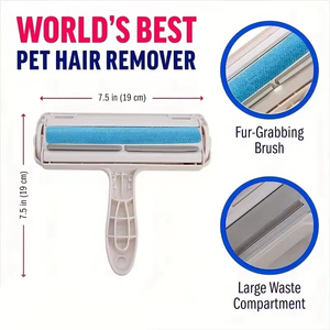 Wholesale Reusable <b>Pet</b> Hair Remover Roller Lint Cleaner Dog Fur Removal <b>Brush</b> One Hand Operate Portable Household Clothes Tool - Product Image 2