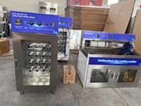 Lave-chaussures à vapeur en acier inoxydable commercial avec sécheuse pour chaussures et baskets
