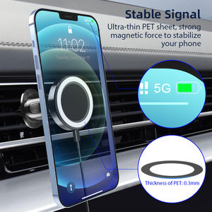 Soporte magnético <span class=keywords><strong>de</strong></span> teléfono móvil <span class=keywords><strong>para</strong></span> coche, <span class=keywords><strong>cargador</strong></span> inalámbrico con gancho <span class=keywords><strong>de</strong></span> Metal, 15W, novedad - Product Image 5