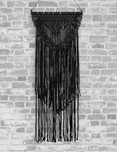 Décoration murale en macramé noir de qualité supérieure - Product Image 1