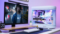 AntarcChill Hot Sell High Performance Metal 0.8mm SPCC White Coating Semicircle F4-TANK Computer case
