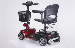 Scooter électrique 24V à 4 roues, carrosserie ouverte, certifié CEE, pour adultes, longue autonomie 30 km, batterie au plomb-acide, moteur 250W, 8 km/h, 120 kg - Product Image 3