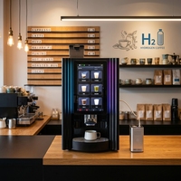 Cafetera Espresso Comercial Rica en Hidrógeno de 1200-1500ppb, Totalmente Automática, Tecnología PEM, Pantalla Táctil de 15.6 Pulgadas, Función Programable