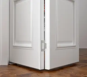 LPP Innen tür aus Holz, zweifach gefaltete Schiebetür beschläge aus Stahls chiene für Schrank oder Kleider schrank - Product Image 6