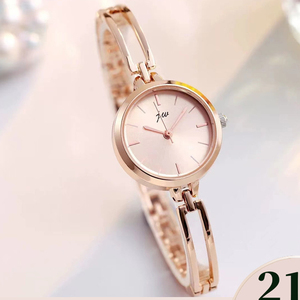 Montre bracelet ronde simple authentique, montre populaire pour femmes, montre bracelet à quartz tendance - Product Image 5