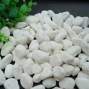 Galets <span class=keywords><strong>de</strong></span> <span class=keywords><strong>pierre</strong></span> artificielle blancs <span class=keywords><strong>pour</strong></span> jardins et décoration intérieure - Galets blancs neige durables et écologiques - Product Image 4