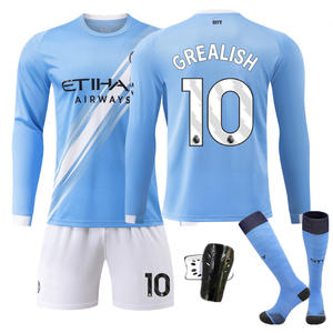 Conjunto de Manga Larga Otoñal del Manchester City, Camiseta 9 Harlan, 47 Forden, Deportes para Adultos, Fútbol, 100% Fibra de Poliéster - Product Image 2