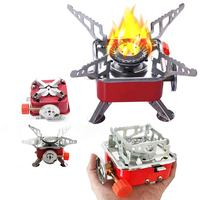 Mini réchaud à gaz Butane pour pique-nique en plein air, Mini réchaud Portable pour randonnée Camping réchaud à gaz en plein air