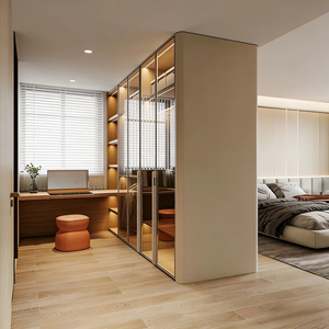 Armoire pleine hauteur du sol au <span class=keywords><strong>plafond</strong></span>, armoire de chambre personnalisée écologique - Product Image 5