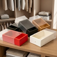 Boîtes d'emballage pliables autoportantes en gros, plusieurs tailles, boîtes cadeaux en papier noir/blanc pour bougies