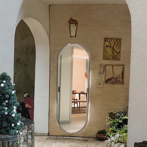 Modern Art Ins Special Espejo de tocador de cuerpo entero Diseño de mariposa Piso giratorio Vidrio Decoración para el hogar Extraíble Metal hecho a mano - Product Image 3