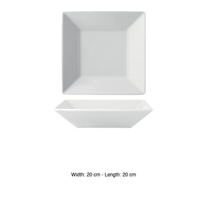 จานลึกทรงสี่เหลี่ยมคิมิ 20×20 ซม. ซัตตูร์เนีย - Product Image 3
