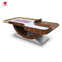 MG Roue de roulette de casino professionnelle de qualité entièrement personnalisée en usine Table de luxe simple 0 double 0