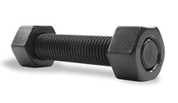 All Threaded Rod Alloy Steel Black Finish Metric&inch Size All Thread Stud Bolt for Construction Machinery Industry