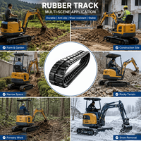 Mini-chargeuse compacte sur chenilles de grande qualité de la marque Hanlinuo, avec chenilles en caoutchouc, pour pièces Doosan