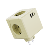 KC Modern 3 prises UE 2 ports USB a 1 prise Cube Type-C prise multiprise 16A prise nominale normes extension prise murale CE Rohs