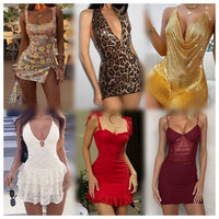 Ropa de Mujer al por Mayor, Verano, Casual, Elegante, Retro, Manga Corta, Estampada, Embalaje Mixto, Entrega Aleatoria, Ropa Usada