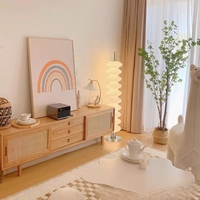 Lampe sur pied de luxe moderne minimaliste en forme de gourde, super lumineuse, spectre complet, protection des yeux, pour hôtel, villa, salon
