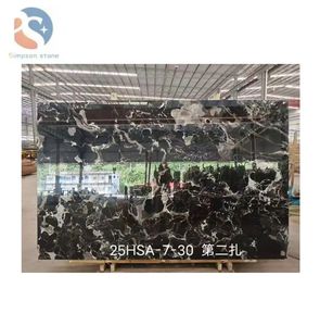 Factory Century Black Ice Flower Mármol Piedra natural para proyectos <span class=keywords><strong>de</strong></span> Villa y hogar Paredes <span class=keywords><strong>de</strong></span> fondo personalizadas <span class=keywords><strong>Escaleras</strong></span> - Product Image 1