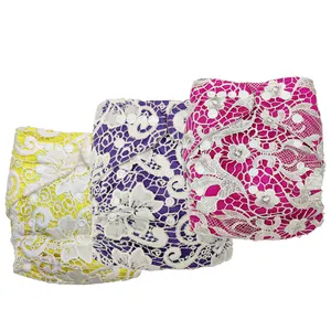 Ananbaby Super Soft Breathable Baby Nappy Waterproof PUL Cozy AWJ Lining Cute Lace Cloth Diapers