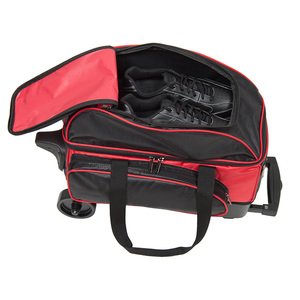 Hot <strong>Sale</strong> Double 2 Ball Double Roller <strong>Bowling</strong> <strong>Bag</strong> Separate Shoe Compartment Large Capacity Accessory - Product Image 3
