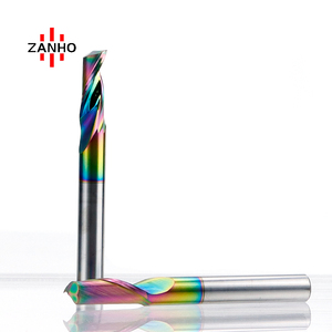 ZANHO, venta al por mayor, brocas de enrutador de madera <span class=keywords><strong>CNC</strong></span>, fresa de extremo de carburo sólido en espiral de flauta O, fresa acrílica de flauta única, Altin OEM ODM - Product Image 4