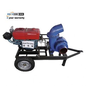 Pompe à eau horizontale à moteur diesel à grand débit, 12 pouces, 26 pouces, à flux mixte, pour l'irrigation et l'agriculture - Product Image 1