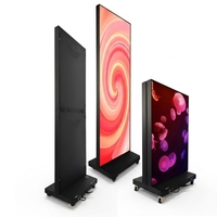 Afficheur LED pliable P1.86, Wifi 4G USB, affichage numérique sur pied, écran d'affichage mural LED