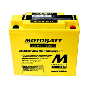 Batterie de moto Motobatt MB51814 12V 22Ah AGM Technologie de matériau absorbant en verre - Product Image 3