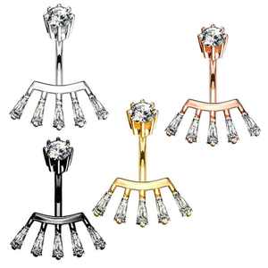 Gioielli per il corpo Ombligo 14G Crystal CZ anello per <span class=keywords><strong>ombelico</strong></span> fiore in acciaio inossidabile <span class=keywords><strong>serpente</strong></span> cuore anello per pancia <span class=keywords><strong>Piercing</strong></span> ciondola l'<span class=keywords><strong>ombelico</strong></span> - Product Image 1