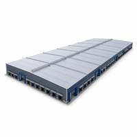 Entrepôt moderne en structure métallique pour usine de fabrication et distribution
